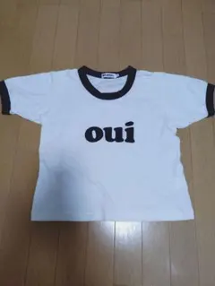 MILKFED. oui ロゴ リンガーTシャツ ホワイト Mのサムネイル