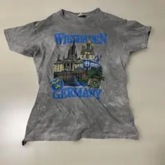 Wiesbaden Germany Tシャツ グレー 古着