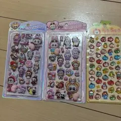 【値下げ】うるちゅるポップシール おしりぷにぷにシール　3セット