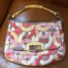 Coach 幾何学模様 ナイロンバッグ