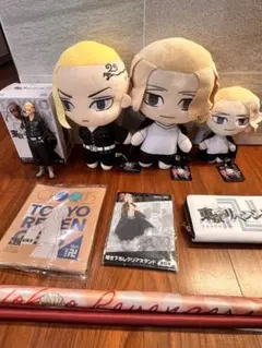 値下げ可能　箱袋タグ完備　東京リベンジャーズぬいぐるみ•フィギュア•グッズセット