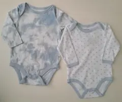 長袖 ロンパース 2点 3-6ヶ月