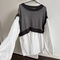 ニコアンドの重ね着風ブラウスのサムネイル