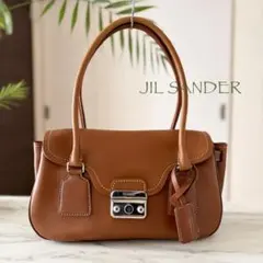 超美品 JIL SANDER ジルサンダー レザーハンドバッグのサムネイル