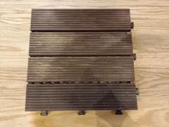 引取り可　ニトリ　ジョイント磁器タイル45枚　ホワイト　ウッドパネルバルコニー 引取り可 ニトリ ジョイント磁器タイル45枚 ホワイト ウッド