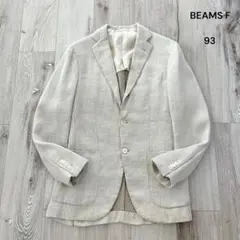 BEAMS F ビームスエフ リネンテーラードジャケット ベージュ 93のサムネイル