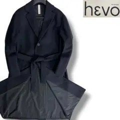 HEVO ロングコート 46 OSTUNI BLACK GREEN - メルカリ