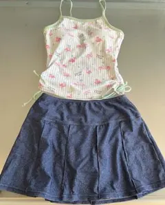 フラミンゴ柄 セパレート水着 3点セット