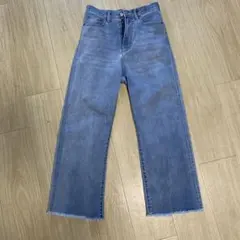 mysa closet 田中里奈　セミフレアデニム　64 中水色　しまむら