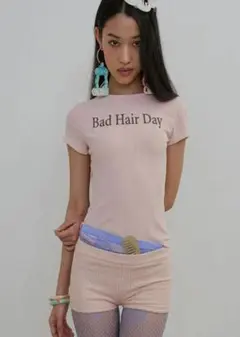 Bad Hair Day Baby Tee Peach SCULPTORのサムネイル