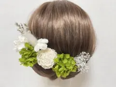 髪飾り ヘッドドレス 成人式 和装 振袖 ウェディング 前撮り ドライフラワー
