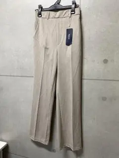 644. Right on 新品 スウェード ストレートパンツ　M