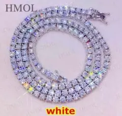 【人気急上昇】モアサナイト テニスチェーンネックレス｜S925 × 証明書付