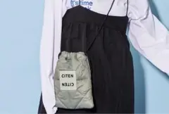 CITEN パデッド キンチャク ショルダー ライトグレー