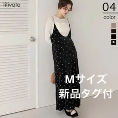【新品タグ付】 titivate 前後2wayベロアキャミソールワンピース M