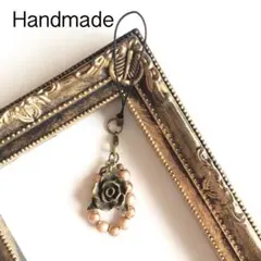 Handmade＊薔薇のストラップ