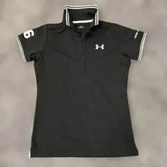 Under Armour アンダーアーマー　襟立ち　ブラック ポロシャツ　ゴルフのサムネイル