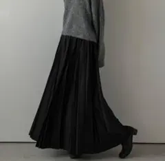 試着のみ SUGAR ᗷIՏKETプリーツスカート ブラック L レギュラー丈