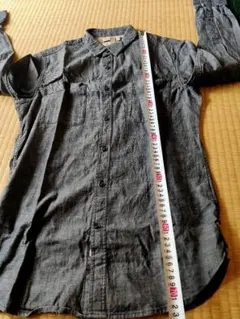 【送料無料】BANANA REPUBLIC デニムシャツ Sサイズ ダークグレー