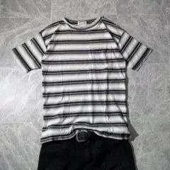 archive s/s tee fade striped street y2k
