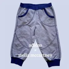 アディダス　ステラマッカートニー　スウェットパンツ　七分丈パンツ　ネイビー　OT