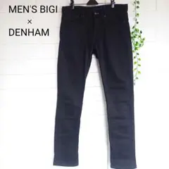 MEN'SBIGI×DENHAM メンズコットンパンツ　黒SLIM FIT 31