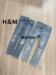 H＆Mエイチアンドエム♥スキニーデニムレギンス キッズ長ズボン ボトムス