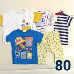 【まとめ売り】男の子　半袖Tシャツ　半ズボン　80cm