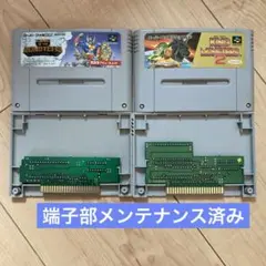 スーパーファミコンソフト　キングオブモンスターズ２本セット
