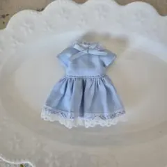 ドール服 ワンピース 水色 青 ねんどろいどどーる オビツ11のサムネイル