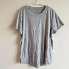 メイドウェル Tシャツ クルーネック L 灰 コットン混 シンプル 着回しのサムネイル
