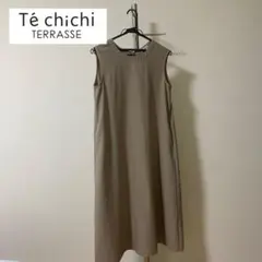 techichi テチチテラス ワンピース Aライン 袖なし 無地 マタニティ