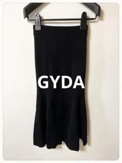 ☘️P1☘GYDA ブラック リブニット マーメイド スカート Fのサムネイル