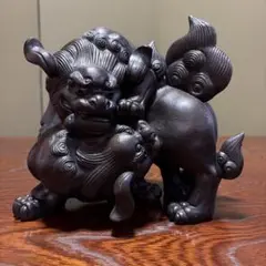村秀鬼瓦工房】鬼もひるね 金棒 鬼の置物 安田瓦 装飾瓦 新潟県 工芸品