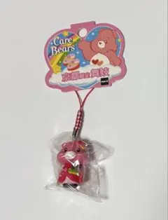 ケアベア　京都限定　舞妓　ストラップ　ピンク　ご当地根付け　Care Bears