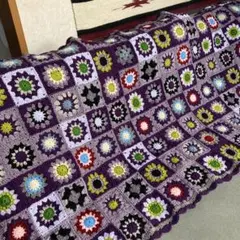 ハンドメイド♡モチーフ編み♡♡マルチカバー♡ブランケット