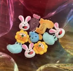 たべっこどうぶつ　ネイルパーツ　10個　まとめ売り