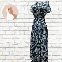 【SPIRALGIRL】レディース　ワンピース　Aライン　花柄　M✨早い者勝ち✨