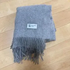 Johnstons of Elgin 100%カシミヤ 大判ストール グレー
