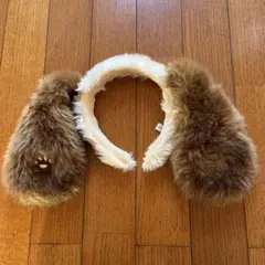 【USJスヌーピー】肉球デザインブラウンカチューシャ