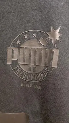 PUMAメンズロゴTシャツブラックUS-L