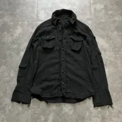 archive 00s gimmick black shirt Y2K 日本製