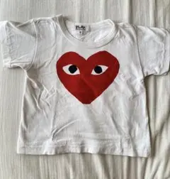 PLAY 赤いハートTシャツ サイズ2