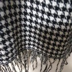 未使用 千鳥格子 大判ストール・ショール