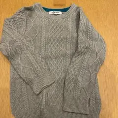 GLOBAL WORK キッズニット　グレー