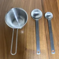 無印良品　ステンレス計量カップ　計量スプーン大・小のサムネイル