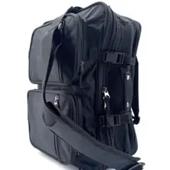 【極美品】4way ビジネスバッグ 大容量 2室 出張 A4 PC対応 黒のサムネイル