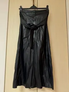 ZARA レザーロングスカート M レディース