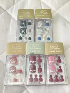 DASHINGDIVA 足用ネイルチップ　5個まとめ売り