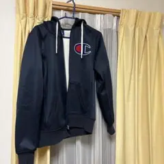Champion ネイビー ジップアップパーカー